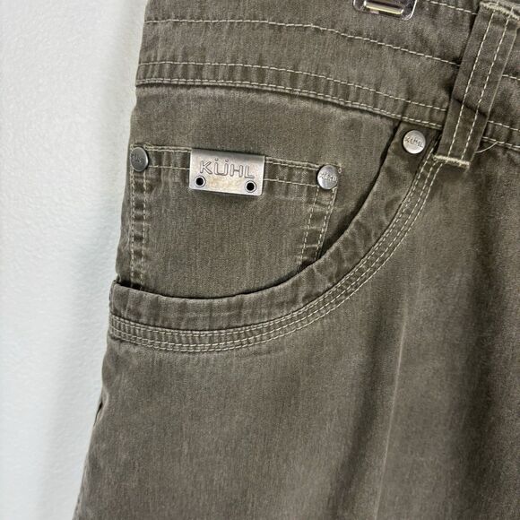 Kuhl Men's Hiking Revolvr Pants Green Vintage Patina Dye Size 36x32.5 READ - Picture 5 of 12